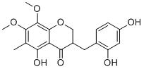 3-(2,4-Dihydroxybenzyl)-5-hydroxy-7,8-dimethoxy-6-methylchroman-4-one图片