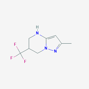 2-Methyl-6-(trifluoromethyl)-4H,5H,6H,7H-pyrazolo[1,5-a]pyrimidine图片