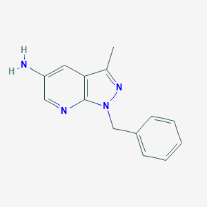 1-Benzyl-3-methyl-1H-pyrazolo[3,4-b]pyridin-5-amine图片