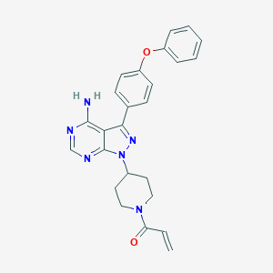 1-[4-[4-Amino-3-(4-phenoxyphenyl)-1H-pyrazolo[3,4-d]pyrimidin-1-yl]-1-piperidinyl]-2-propen-1-one图片
