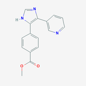 methyl 4-[5-(pyridin-3-yl)-1H-imidazol-4-yl]benzoate图片