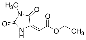 ethylmethyldioxotetrahydroimidazolylidenacetate图片
