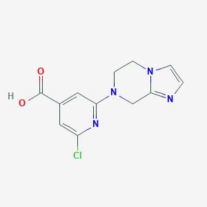 2-Chloro-6-{5H,6H,7H,8H-imidazo[1,2-a]pyrazin-7-yl}pyridine-4-carboxylic Acid图片