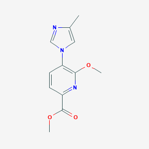 Methyl 6-methoxy-5-(4-methyl-1H-imidazol-1-yl)pyridine-2-carboxylate图片