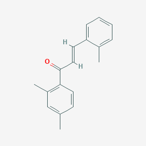 (2E)-1-(2,4-dimethylphenyl)-3-(2-methylphenyl)prop-2-en-1-one图片
