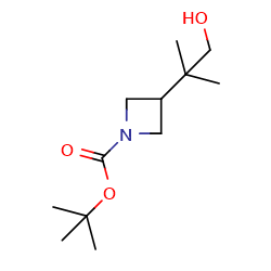 tert-butyl3-(1-hydroxy-2-methylpropan-2-yl)azetidine-1-carboxylate图片