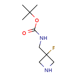 tert-butylN-[(3-fluoroazetidin-3-yl)methyl]carbamate图片