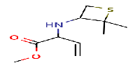 methyl2-[(2,2-dimethylthietan-3-yl)amino]but-3-enoate图片
