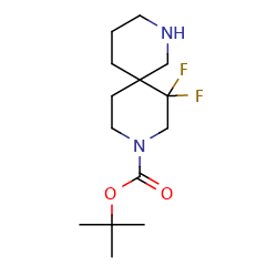 tert-butyl7,7-difluoro-2,9-diazaspiro[5,5]undecane-9-carboxylate图片
