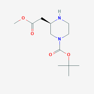 tert-butyl(3R)-3-(2-methoxy-2-oxoethyl)piperazine-1-carboxylate图片