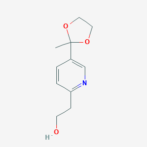 5-(2-Methyl-1,3-dioxolan-2-yl)-2-pyridineethanol图片
