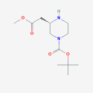 tert-butyl(3S)-3-(2-methoxy-2-oxoethyl)piperazine-1-carboxylate图片
