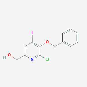 3-(Benzyloxy)-2-chloro-6-(hydroxymethyl)-4-iodopyridine图片