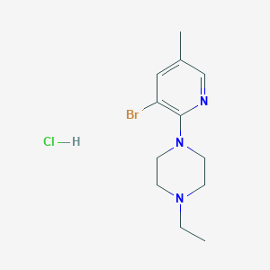 3-Bromo-2-(4-ethylpiperazino)-5-methylpyridine hydrochloride图片