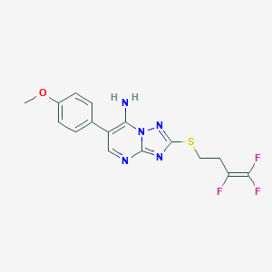 6-(4-methoxyphenyl)-2-[(3,4,4-trifluoro-3-butenyl)sulfanyl][1,2,4]triazolo[1,5-a]pyrimidin-7-ylamine图片