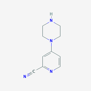 4-(piperazin-1-yl)pyridine-2-carbonitrile图片