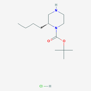 tert-butyl(2R)-2-butylpiperazine-1-carboxylatehydrochloride图片