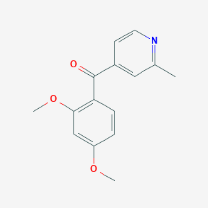 4-(2,4-Dimethoxybenzoyl)-2-methylpyridine图片