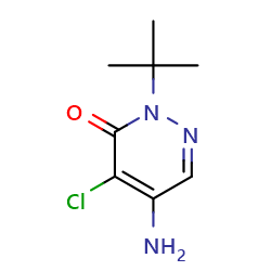 5-amino-2-tert-butyl-4-chloro-2,3-dihydropyridazin-3-one图片