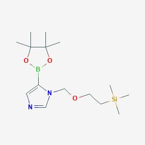 5-?(4,?4,?5,?5-?Tetramethyl-?1,?3,?2-?dioxaborolan-?2-?yl)?-?1-?[[2-?(trimethylsilyl)?ethoxy]?methyl]?-1H-?imidazole图片