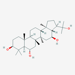 (3R,3aS,4S,5aS,5bS,7R,7aR,9S,11aR,11bR,13aR,13bR)-3-(2-hydroxypropan-2-yl)-5a,5b,8,8,11a,13b-hexamethylicosahydro-1H-cyclopenta[a]chrysene-4,7,9-triol图片