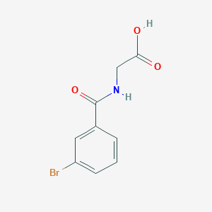 2-[(3-Bromophenyl)formamido]acetic Acid图片