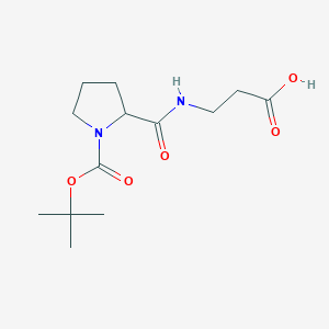 3-({1-[(tert-Butoxy)carbonyl]pyrrolidin-2-yl}formamido)propanoic Acid图片
