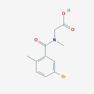 2-[1-(5-bromo-2-methylphenyl)-N-methylformamido]acetic acid图片
