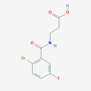 3-[(2-Bromo-5-fluorophenyl)formamido]propanoic Acid图片