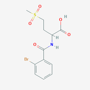 2-[(2-Bromophenyl)formamido]-4-methanesulfonylbutanoic Acid图片