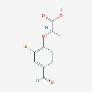 2-(2-Bromo-4-formylphenoxy)propanoic Acid图片