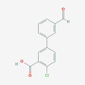 2-Chloro-5-(3-formylphenyl)benzoic acid图片