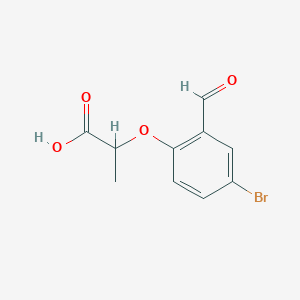 2-(4-Bromo-2-formylphenoxy)propanoic Acid图片