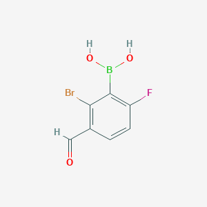 2-Brom-6-fluoro-3-formylphenylboronic Acid图片