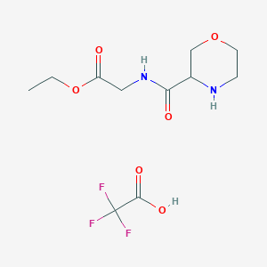 trifluoroacetic acid ethyl 2-(morpholin-3-ylformamido)acetate图片