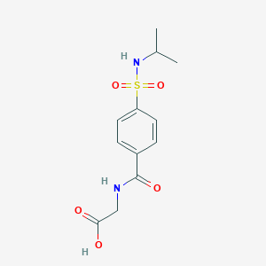 2-({4-[(Propan-2-yl)sulfamoyl]phenyl}formamido)acetic Acid图片