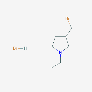 3-(Bromomethyl)-1-ethylpyrrolidine Hydrobromide图片