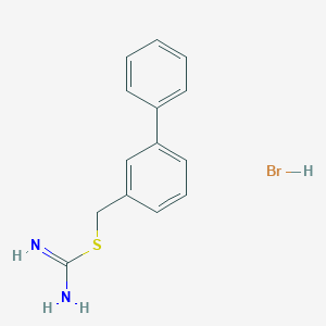 2-([1,1'-Biphenyl]-3-ylmethyl)isothiouronium Bromide图片