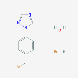 1-[4-(Bromomethyl)phenyl]-1H-1,2,4-triazole Hydrobromide Hydrate图片
