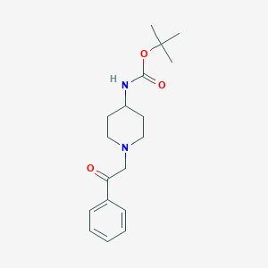 tert-Butyl 1-(2-oxo-2-phenylethyl)piperidin-4-ylcarbamate图片