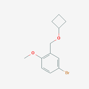 4-bromo-2-(cyclobutoxymethyl)-1-methoxybenzene图片