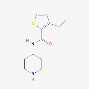 3-ethyl-N-(piperidin-4-yl)thiophene-2-carboxamide图片