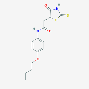 N-(4-Butoxyphenyl)-2-(2-mercapto-4-oxo-4,5-dihydro-1,3-thiazol-5-yl)acetamide图片