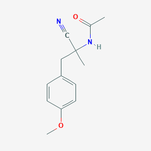 N-{1-cyano-1-[(4-methoxyphenyl)methyl]ethyl}acetamide图片