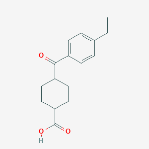 trans-4-(4-ethylbenzoyl)cyclohexane-1-carboxylic acid图片
