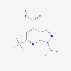 6-(tert-butyl)-1-isopropyl-1H-pyrazolo[3,4-b]pyridine-4-carboxylic acid图片