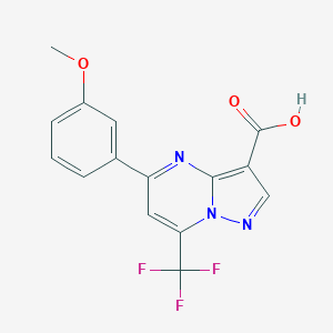5-(3-methoxyphenyl)-7-(trifluoromethyl)pyrazolo[1,5-a]pyrimidine-3-carboxylic acid图片