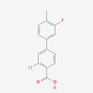 3-Chloro-3'-fluoro-4'-methyl-[1,1'-biphenyl]-4-carboxylic acid图片