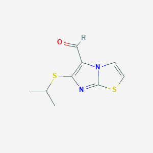 6-(异丙基硫代)咪唑并[2,1-b]噻唑-5-甲醛图片