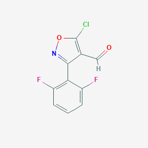 5-chloro-3-(2,6-difluorophenyl)-1,2-oxazole-4-carbaldehyde图片